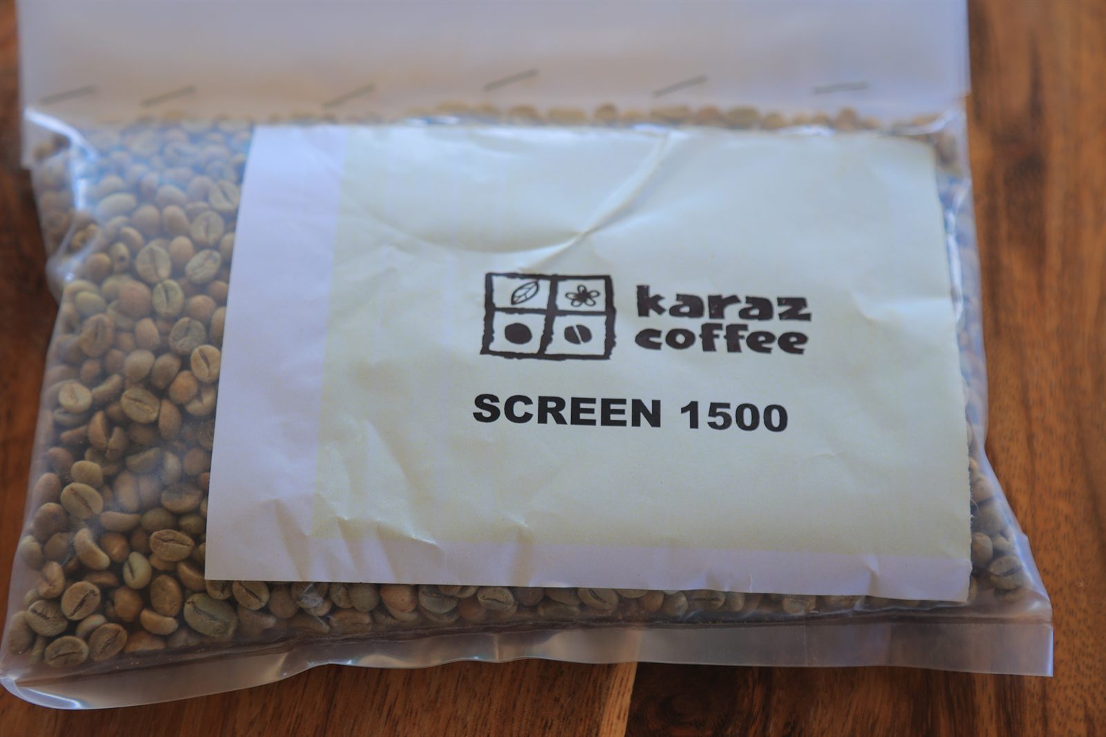 Karaz Screen 15 green beans, packed for export