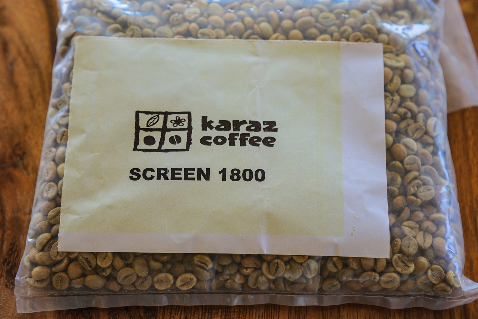 Karaz Screen 18 green beans, packed for export
